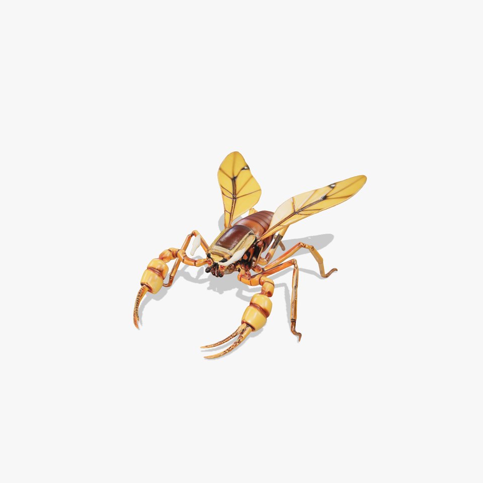 Golden Mechanical Wasp model pack